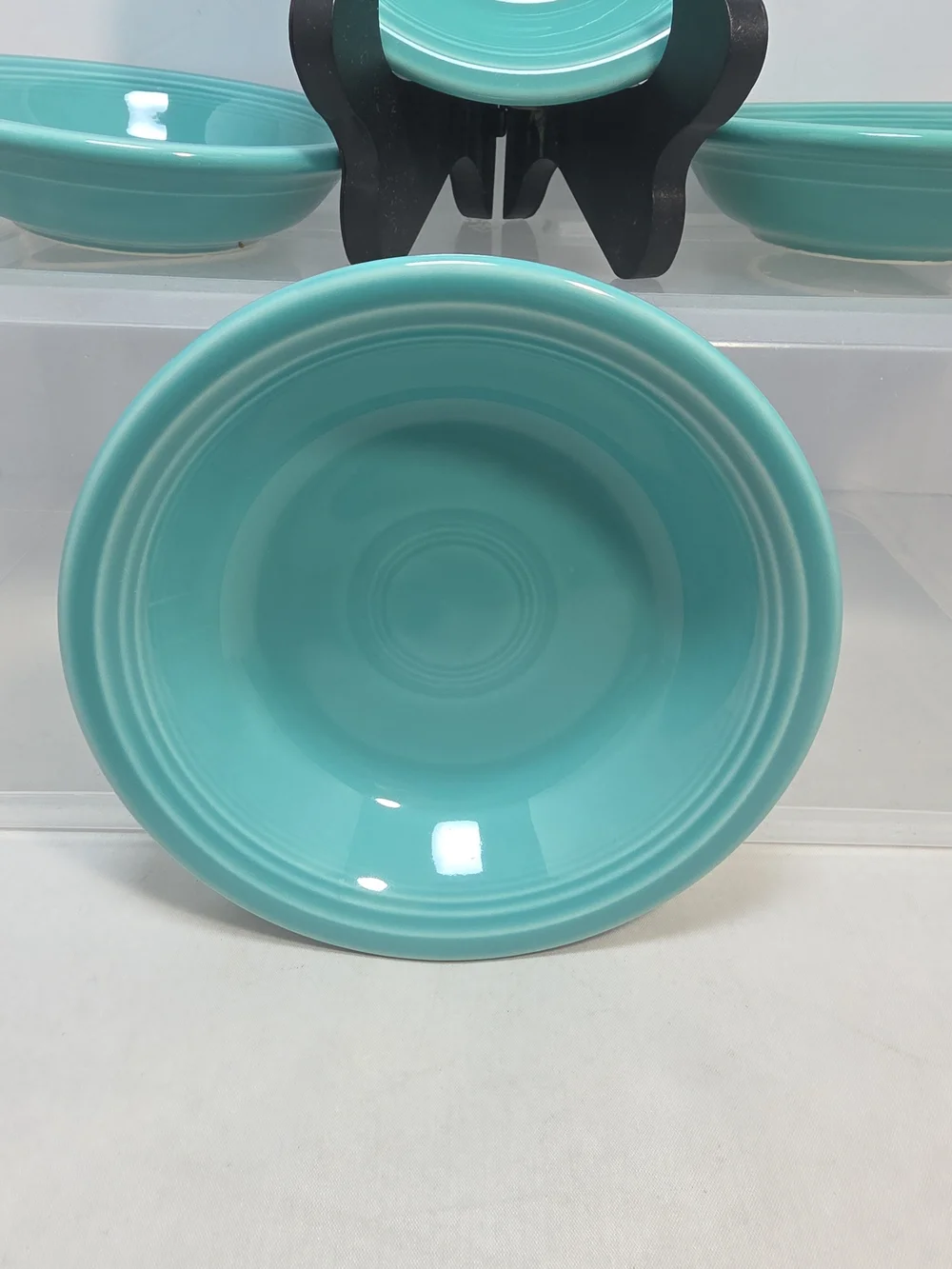 Fiesta Ware Turquoise Fruit Dessert Sauce Bowls 5.25
